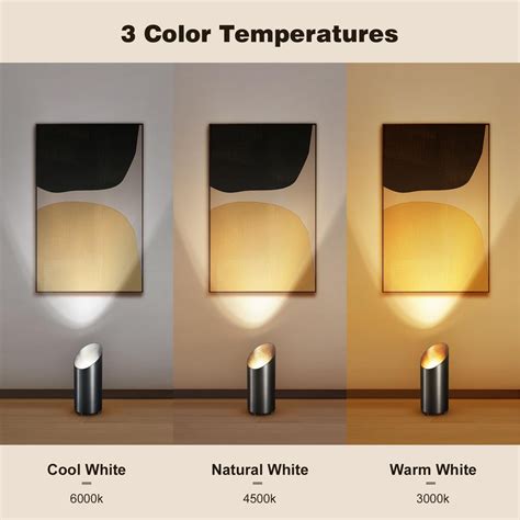 Powfloven 2 Pack Wireless Battery Operated Spotlights Indoor with ...