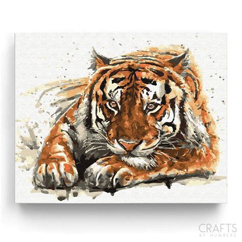Amur Tiger | Painting by Numbers | Crafty by Numbers – Crafty By Numbers