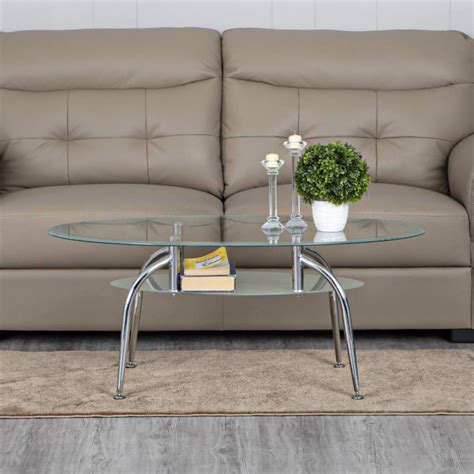 Buy Grimes Glass Top Coffee Table - Silver from Home Centre at just INR ...
