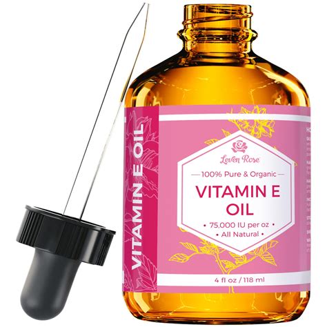 Buy Leven Rose E Oil 75,000 IU per oz 100% Natural, , Pure E Oil for ...
