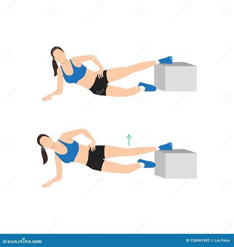 Leg Raise Plank Woman Workout Exercise Colorful Concept Silhouette ...