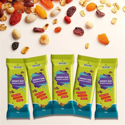 Buy GetmyMettle Banana Walnut Energy Bar Pack of 5 in India at Best ...
