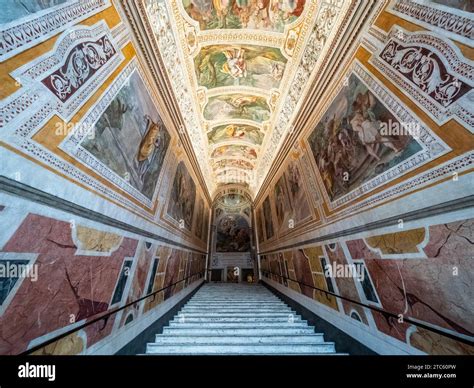 Stairs in the Pontifical Sanctuary of the Holy Stairs (Pontificio ...