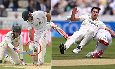 Pat Cummins gets sent flying and Alex Carey has another VERY ...