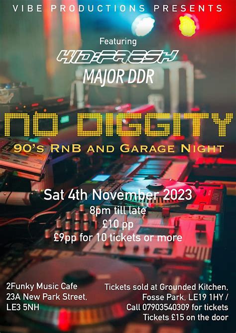 No diggity: 90s& 00s R&B and garage night, 2Funky Music Cafe, Leicester ...