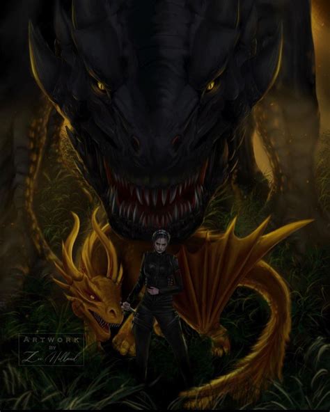 violet sorrengail, tairn & andarna - fourth wing - fanart - books ...