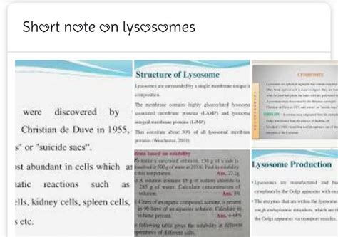 Short note on lysosomes? - Brainly.in