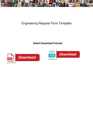Fillable Online Engineering Request Form Template. Engineering Request ...