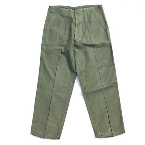 70's U.S.ARMY ベイカーパンツ コットンサテン DSA100-72-C-0689 G-B MFRS INC サイドアジャスト無し ...