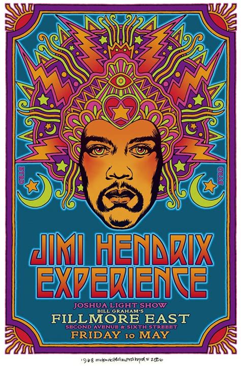 Jimi Hendrix - Fillmore East - A4 Music Mini Print | Concert posters ...