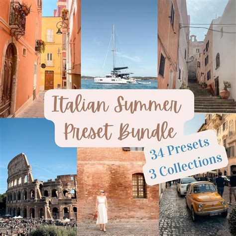 Italian Summer Lightroom Presets – Pastel, Film Photo Filters (digital ...