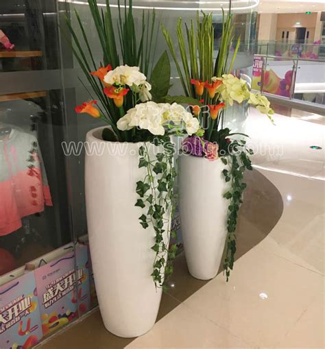 室外玻璃钢盆栽树脂纤维装饰花箱 创意孤形文竹花盆厂家销售批发-阿里巴巴