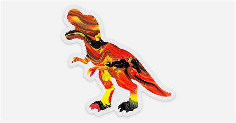 Dino - Sticker - Clear Back by Magic Infused Art | Clear stickers ...