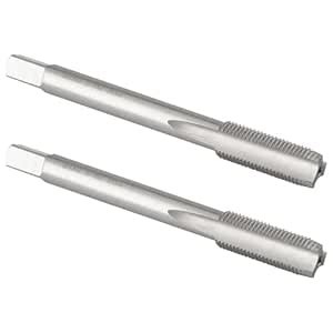 Burkit 2pcs M8 X 0.8 Thread Tap Right Hand, HSS M8 x 0.8 Straight ...