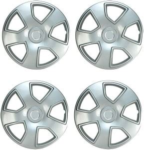 INDROP NSKU-7980 Push Type 17 inch Silver Wheel Cover Caps for Mahindra ...