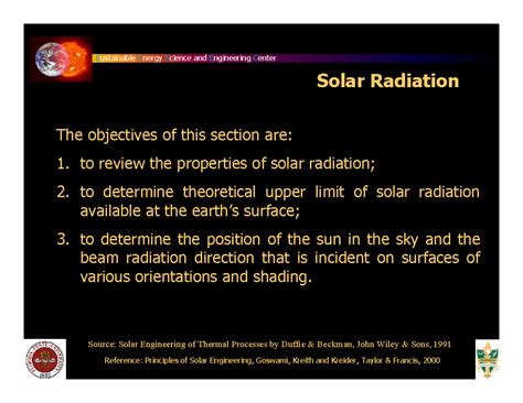 Solar Radiation - Sustainable Energy Science and Engineering Center ...