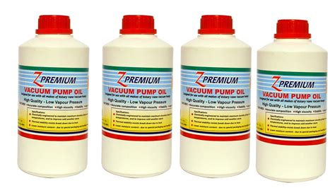 ZPremium VM4 Vacuum Pump Oil 1 Litre - (4 pc) : Amazon.in: Car & Motorbike