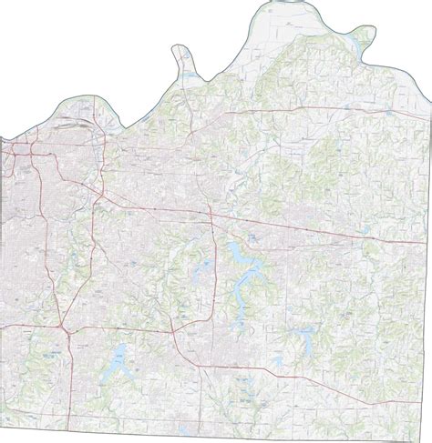 Jackson County Map, Missouri - US County Maps