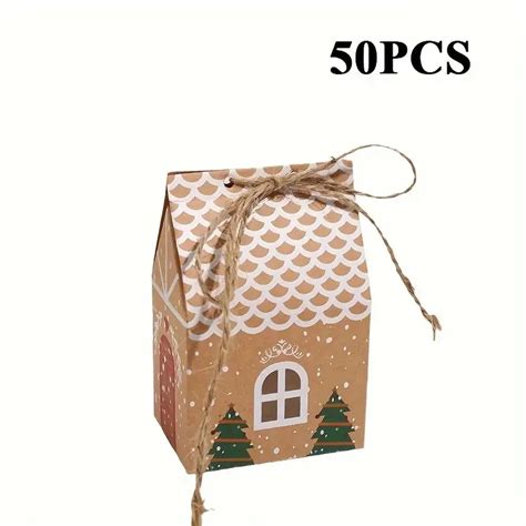 BowLift | Kerst Peperkoek Huis Geschenkdozen – Set van 12 of 50 ...