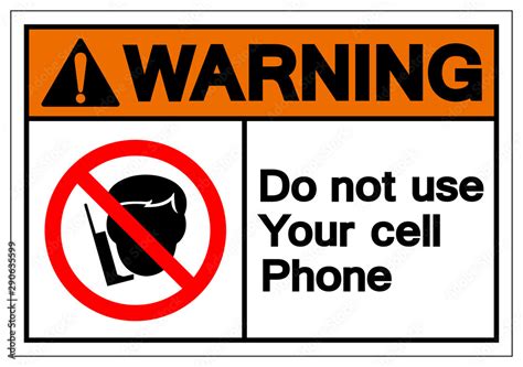 Do Not Use Cell Phone Sign 的图像结果