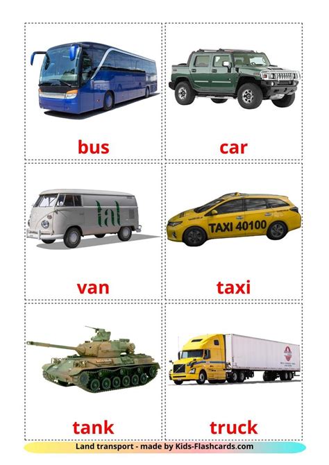 Transportation Flashcard 的图像结果