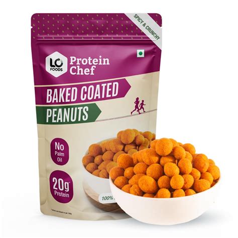 Protein Chef Baked Coated Peanuts - 200G | India's First Baked Masala ...