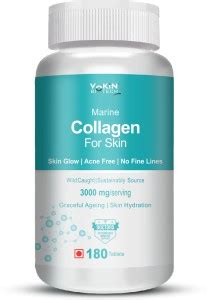 Vokin Biotech Marine Collagen 3000Mg With Biotin & Vitamin C For Skin ...