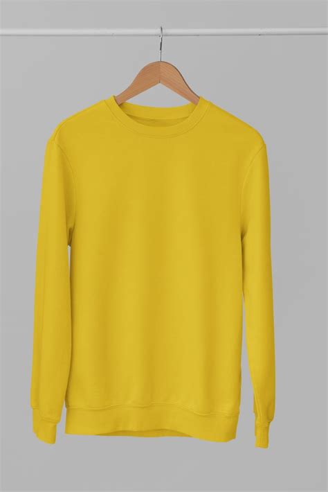 Buy Unisex Sweatshirt in Mustard Yellow - Gogirgit