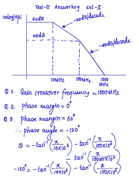 Test-II set 2 Answerkey - Test-II Answerkey set-II 20loglABl 60dB -20d1 ...