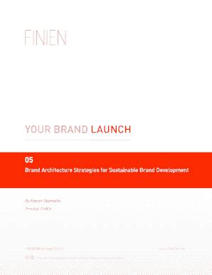 Fillable Online YOUR BRAND LAUNCH Fax Email Print - pdfFiller