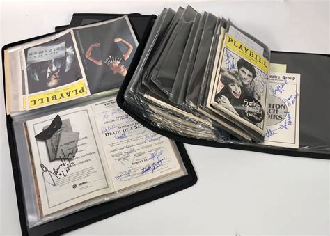 Lot Detail - Collection of Signed Playbills & Paper Ephemera (150+)