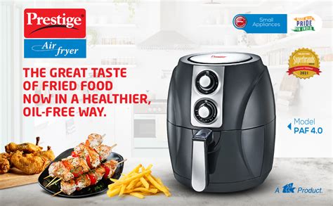 Prestige PAF 4.0 Electric Air Fryer with Temperature and Timer Control ...