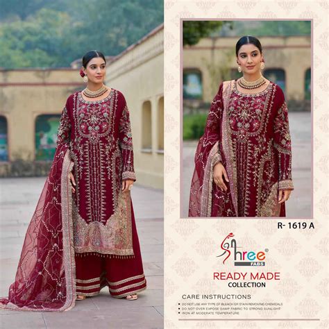 Shree R 1619 Pakistani Ready Made Salwar Suits Collection