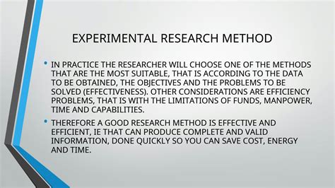 Image result for Experimental Method