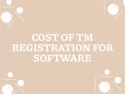 The cost of registering a trademark for software - Polikarpov Law Firm