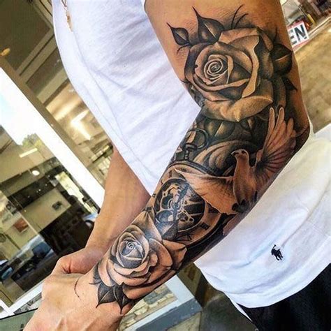 arm tattoos for men half sleeve