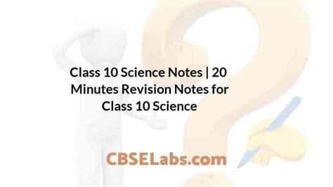 Image result for Improtant Points of Class 10 Science Notes