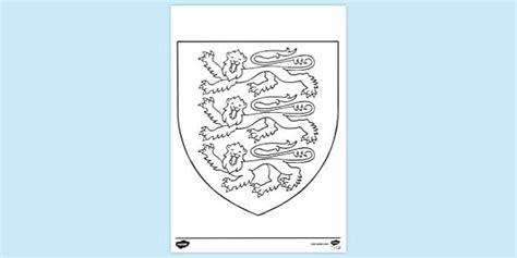 England Football Colouring Sheets | Colouring Sheet - Twinkl