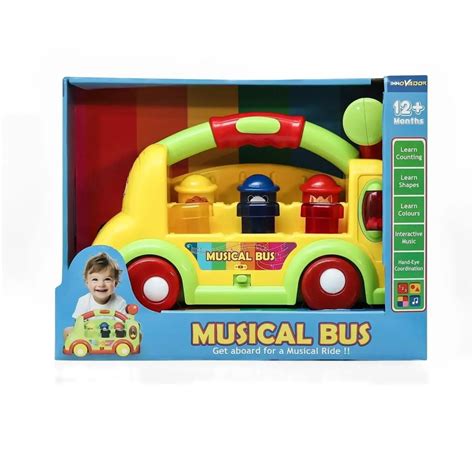 Innovador Musical Bus | Interactive Learning Toy for Toddlers with Pop ...