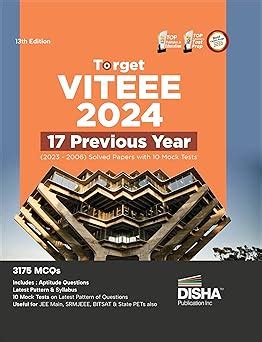 Target VITEEE 2024 - 17 Previous Year (2023 - 2006) Solved Papers with ...