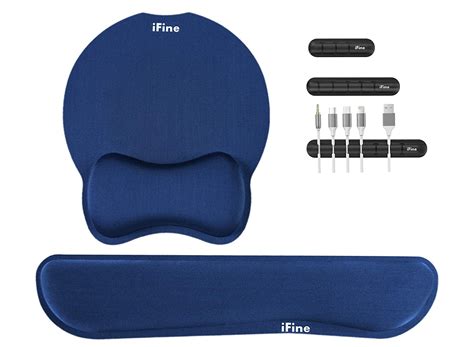 iFine Upgrade Enlarged SuperiFine Fibre Soft Smooth Gel Ergonomic Mouse ...