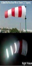 Affordable 6 Feet Reflective Wind Sock Durable and High Visibility