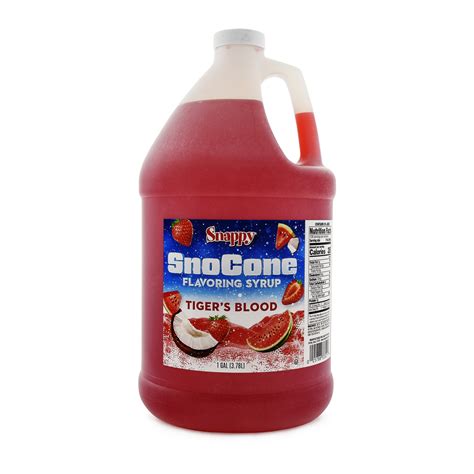 Snappy Tigers Blood Snow Cone Syrup, 4ct | Snappy Popcorn