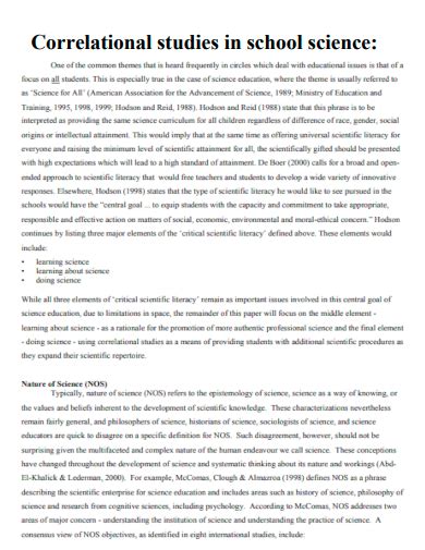 Image result for Correlation Research Examples