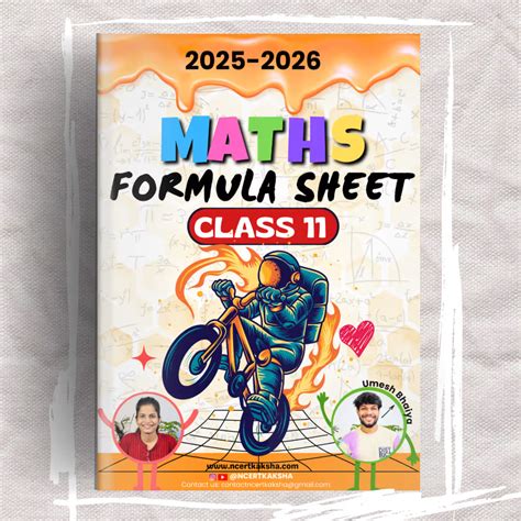 Class 11 Maths Formula Sheet / Book / Topper's Notes 2025-2026 by Ncer ...