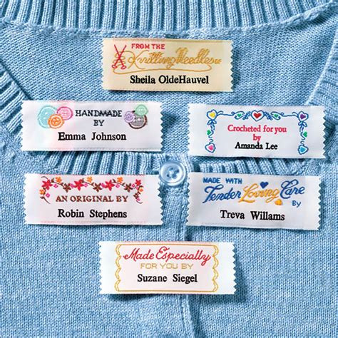 Personalized Woven Labels Ð Custom Fabric Tags | Fabric labels, Sewing ...