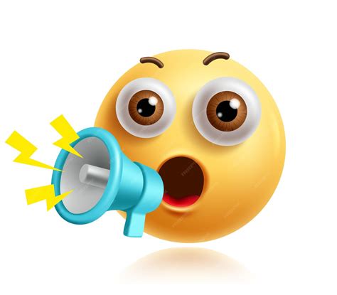 Premium Vector | Attention emoji clipart 3d character Emoji face in ...