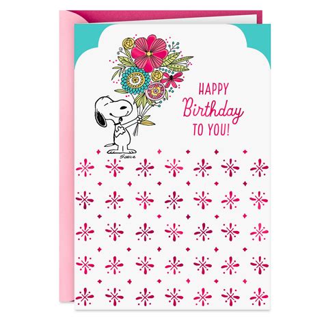 Printable Snoopy Birthday Cards