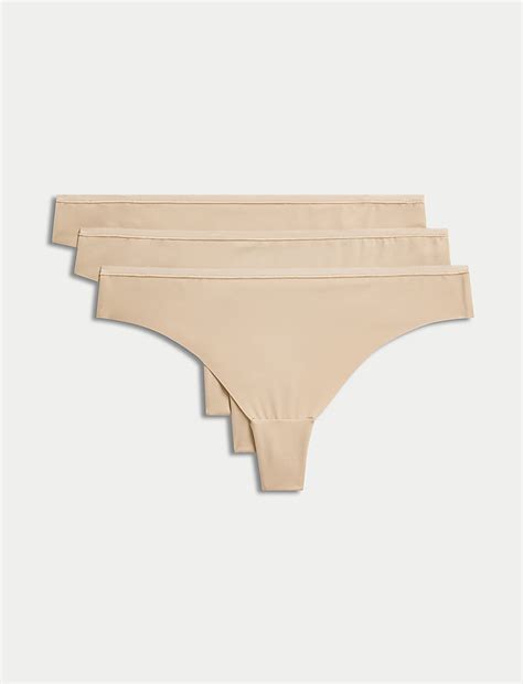 Buy 3pk Flexifit™ No VPL Thongs at Marks & Spencer
