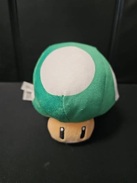 Super Mario Bros 1-UP Green Mushroom 6"x4" Plush Doll Stuffed Toy 2021 ...